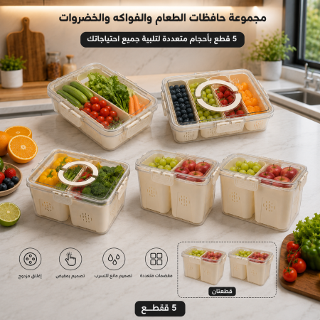 طقم منظمات ثلاجة رويال